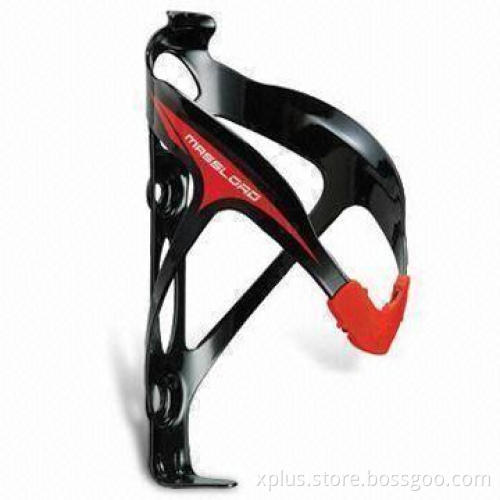 Alloy Water Bottle Holder Cage for Bicycle, with Rubber Part Design